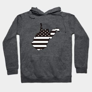 Black and White Flag West Virginia Hoodie